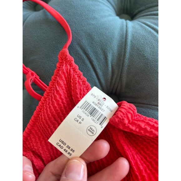 NWT Aerie 2 Piece Bikini Swimsuit Top Small Bottoms Large - Picture 3 of 5
